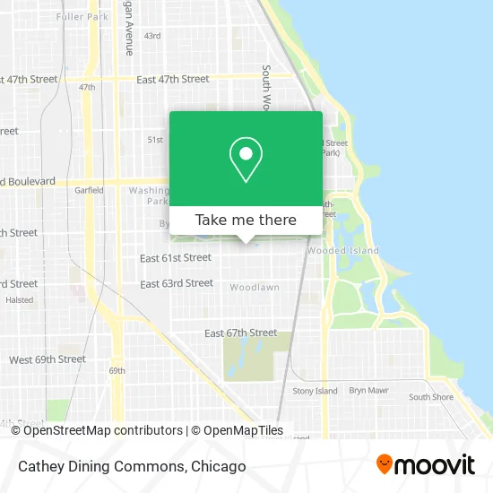 Mapa de Cathey Dining Commons