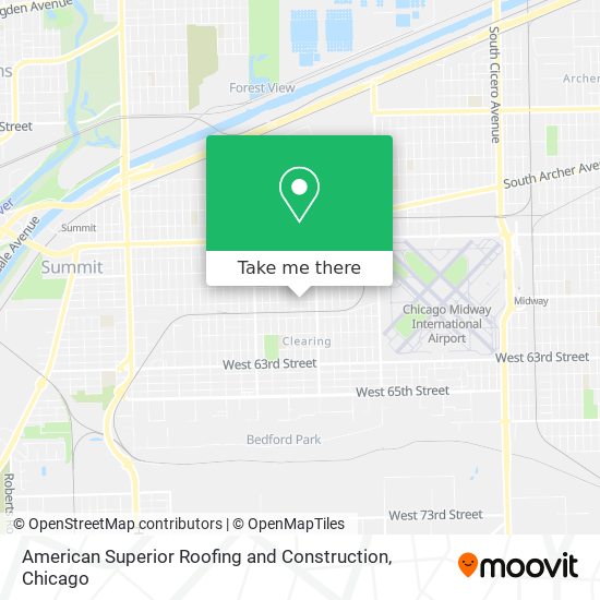 American Superior Roofing and Construction map