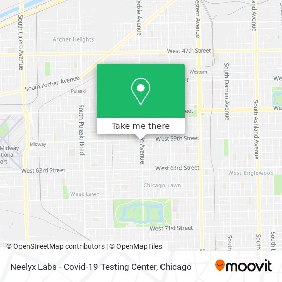 Mapa de Neelyx Labs - Covid-19 Testing Center