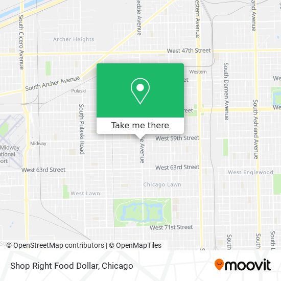 Mapa de Shop Right Food Dollar