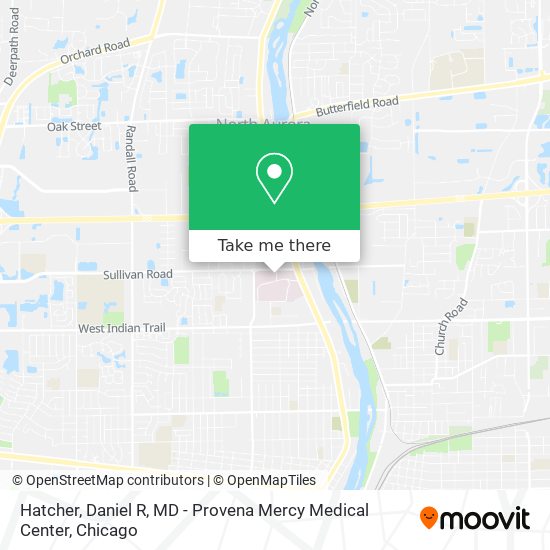 Hatcher, Daniel R, MD - Provena Mercy Medical Center map