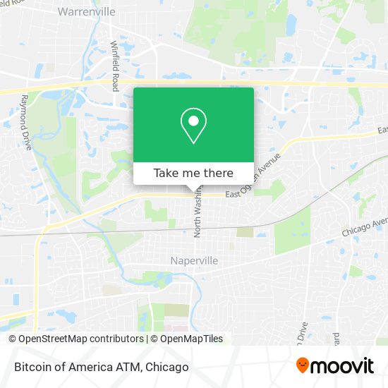 Mapa de Bitcoin of America ATM