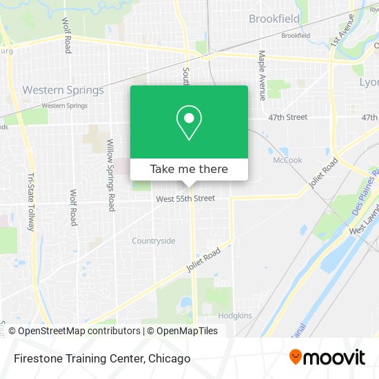 Firestone Training Center map
