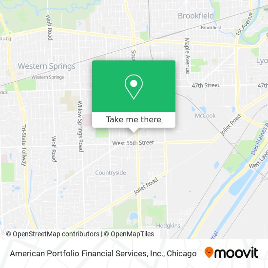 Mapa de American Portfolio Financial Services, Inc.