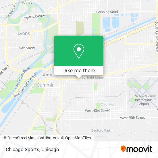 Chicago Sports map