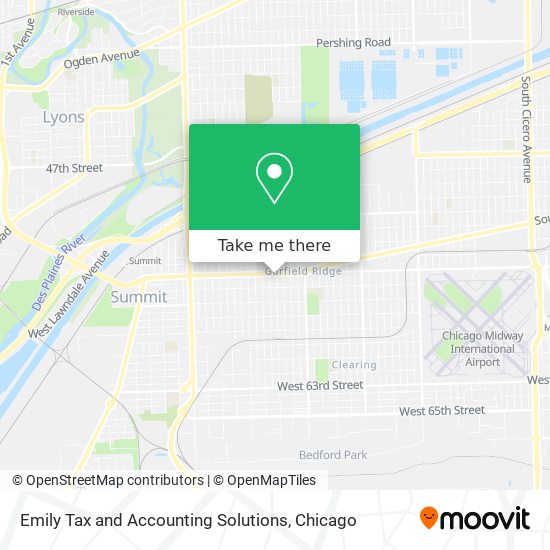 Emily Tax and Accounting Solutions map