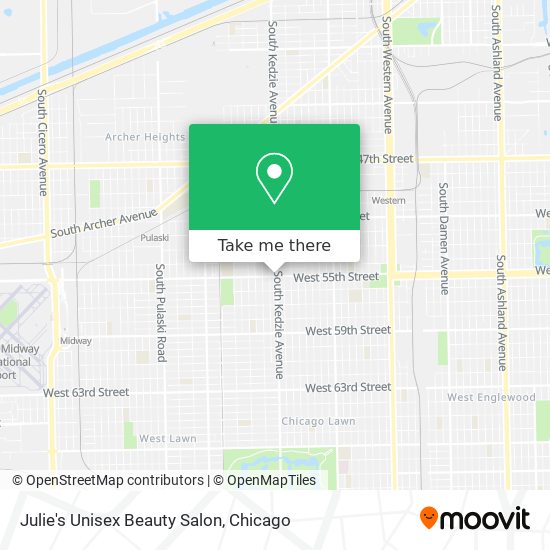 Mapa de Julie's Unisex Beauty Salon