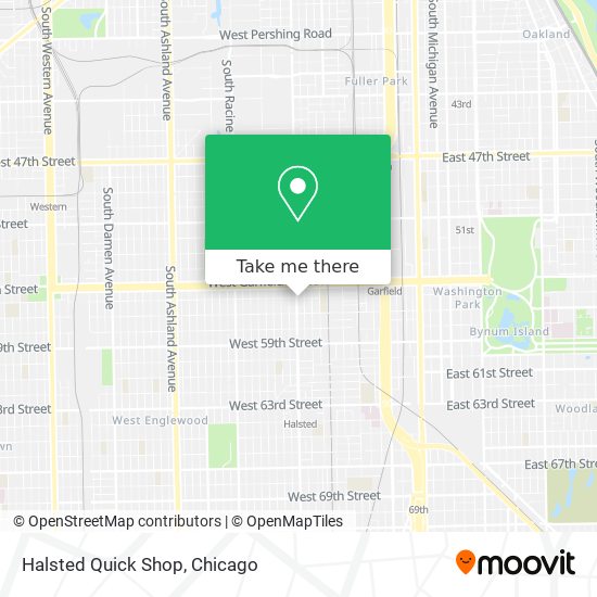 Halsted Quick Shop map