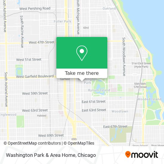 Washington Park & Area Home map