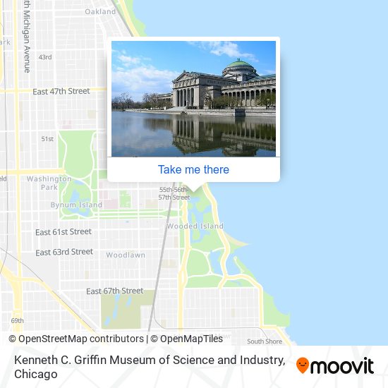 Kenneth C. Griffin Museum of Science and Industry map