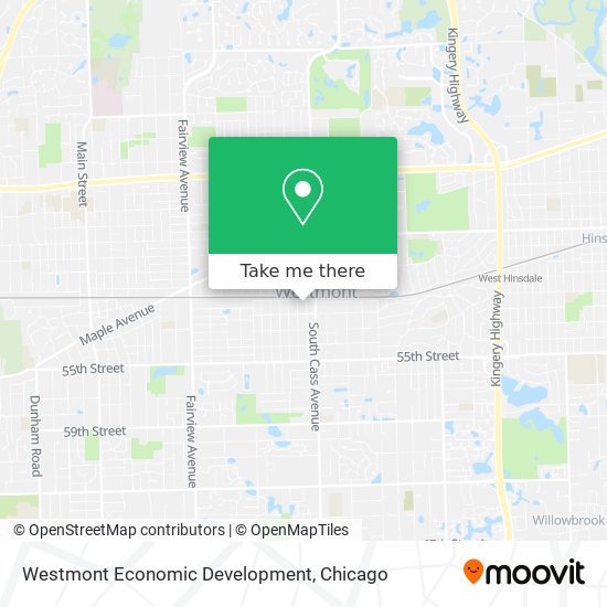 Westmont Economic Development map