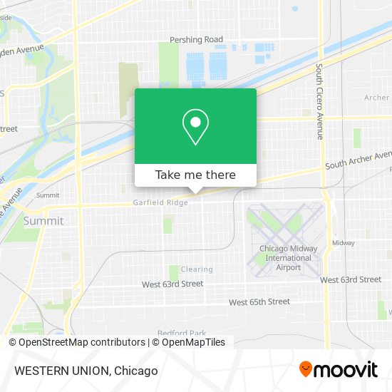 WESTERN UNION map