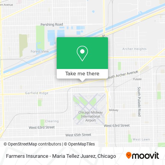 Farmers Insurance - Maria Tellez Juarez map