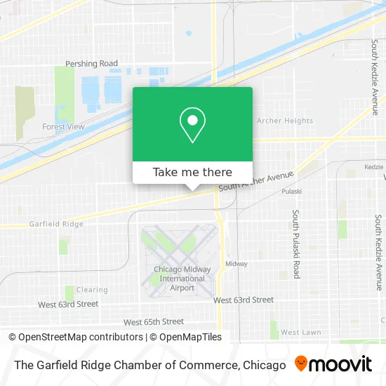 The Garfield Ridge Chamber of Commerce map