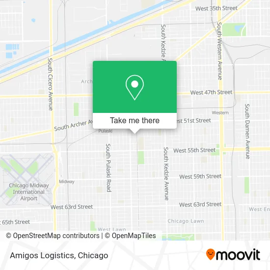 Amigos Logistics map