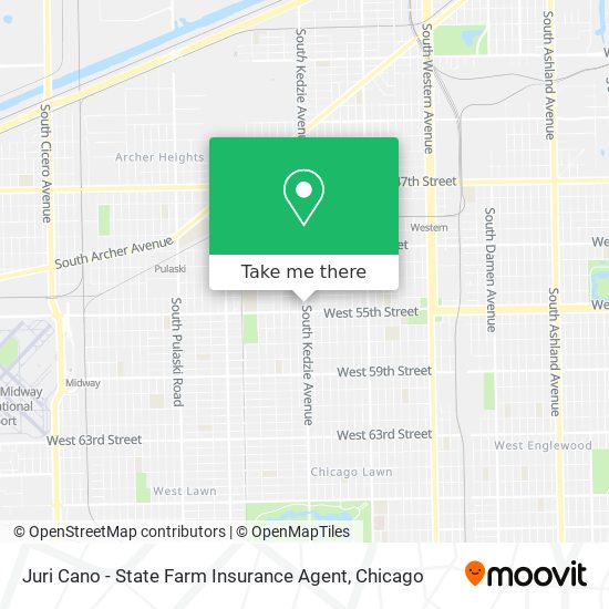 Mapa de Juri Cano - State Farm Insurance Agent