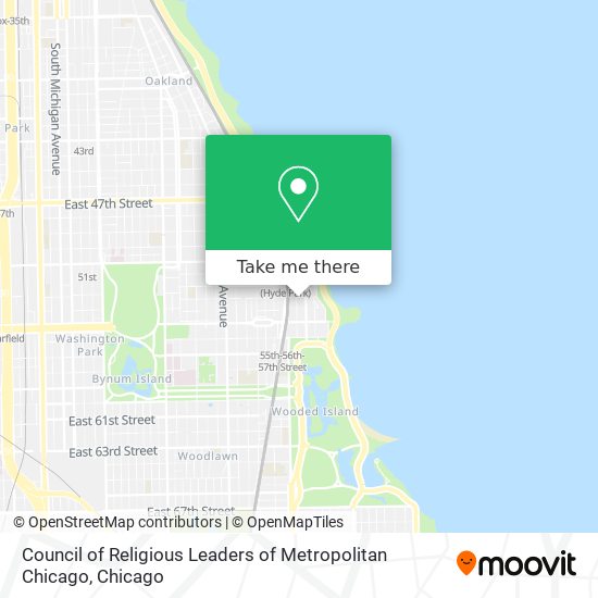 Council of Religious Leaders of Metropolitan Chicago map