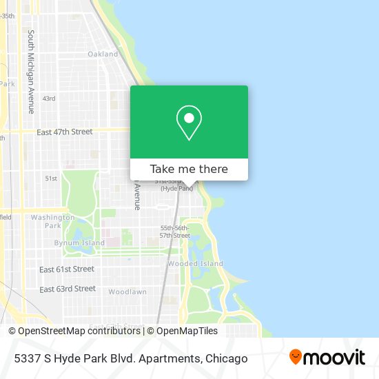 5337 S Hyde Park Blvd. Apartments map