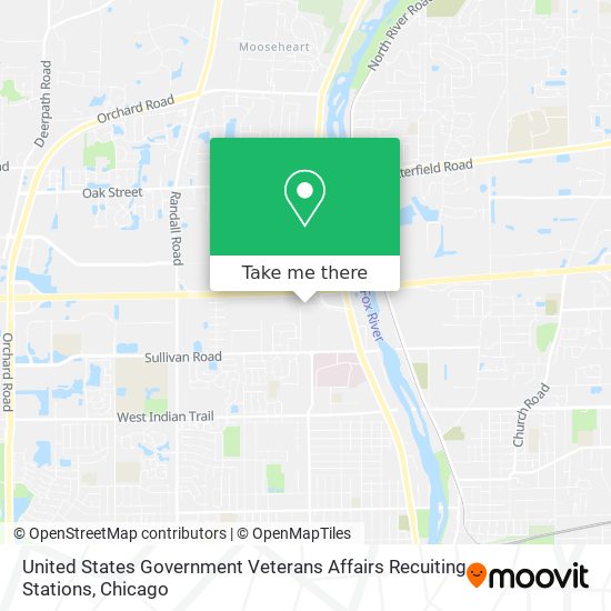 Mapa de United States Government Veterans Affairs Recuiting Stations