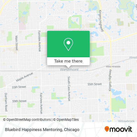 Mapa de Bluebird Happiness Mentoring