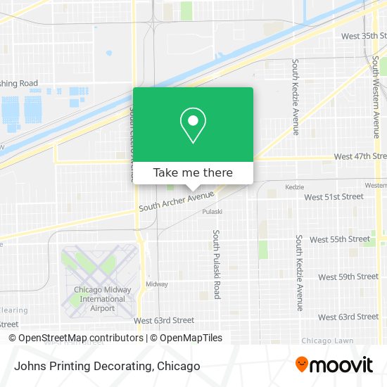 Mapa de Johns Printing Decorating