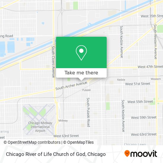 Mapa de Chicago River of Life Church of God