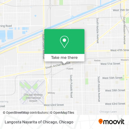 Mapa de Langosta Nayarita of Chicago