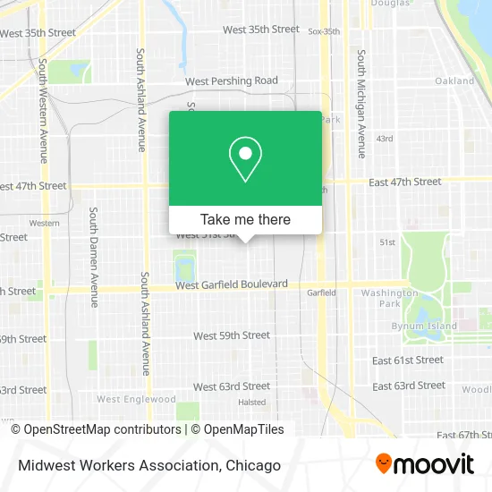 Midwest Workers Association map