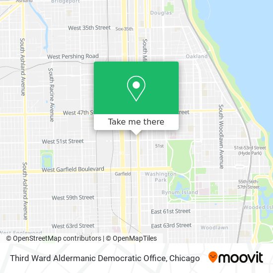 Mapa de Third Ward Aldermanic Democratic Office