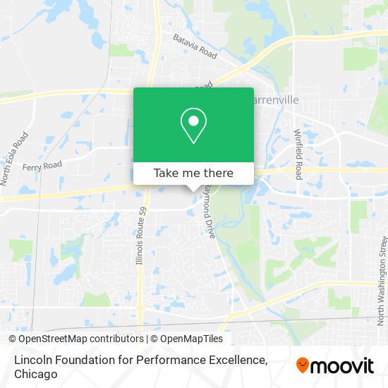Mapa de Lincoln Foundation for Performance Excellence