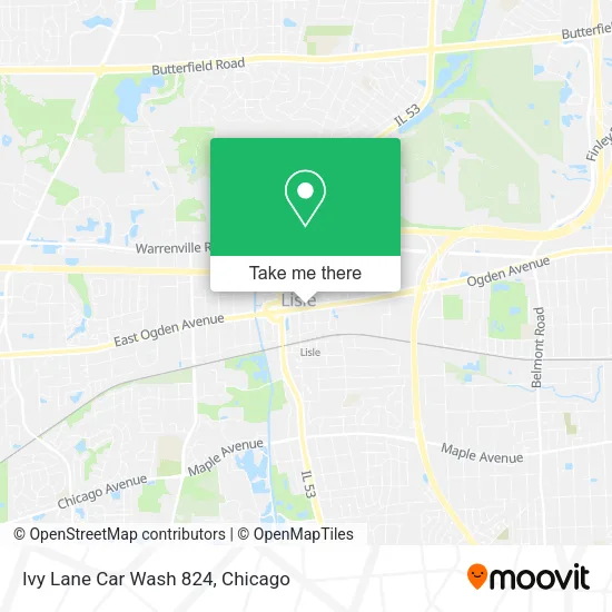 Mapa de Ivy Lane Car Wash 824