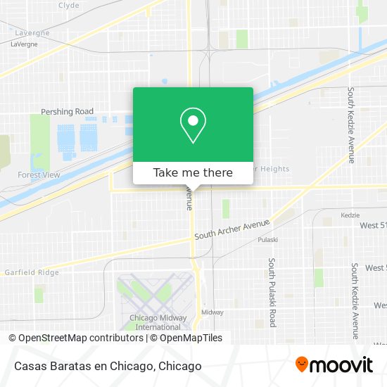 Casas Baratas en Chicago map