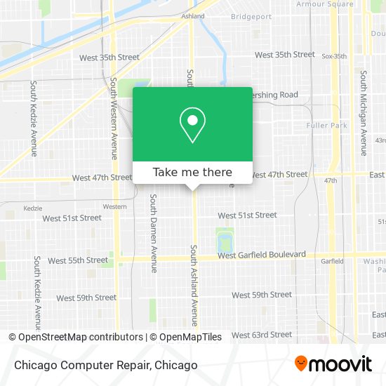 Chicago Computer Repair map