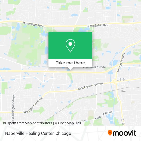 Mapa de Naperville Healing Center