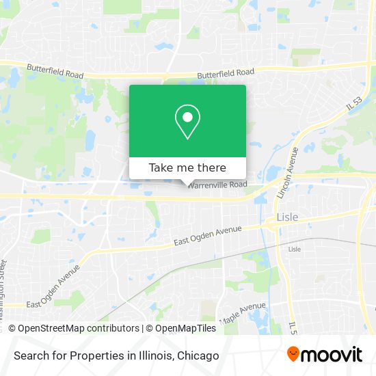 Mapa de Search for Properties in Illinois