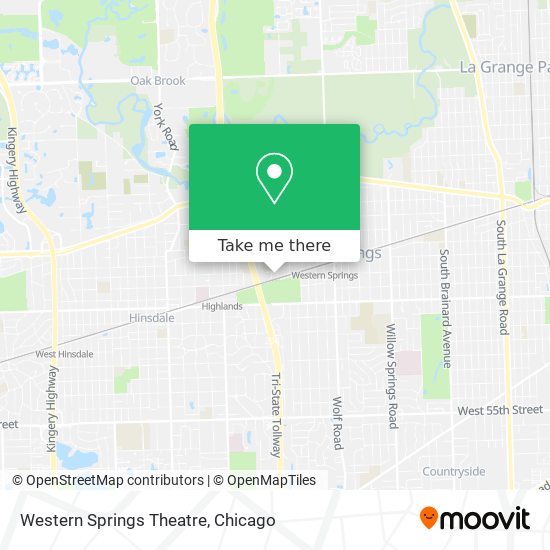 Western Springs Theatre map