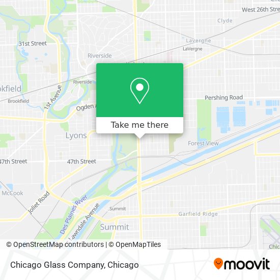 Chicago Glass Company map