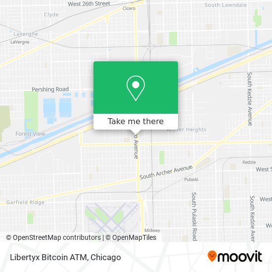 Mapa de Libertyx Bitcoin ATM