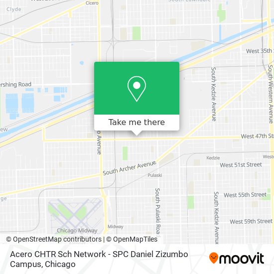 Acero CHTR Sch Network - SPC Daniel Zizumbo Campus map