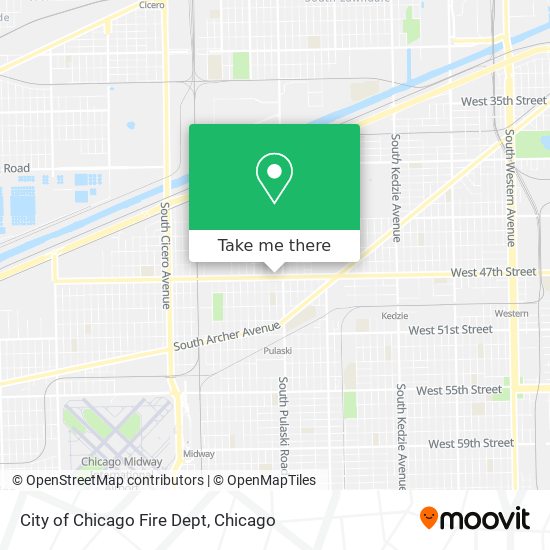 Mapa de City of Chicago Fire Dept
