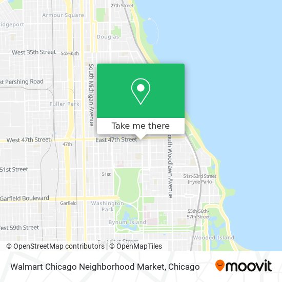 Mapa de Walmart Chicago Neighborhood Market