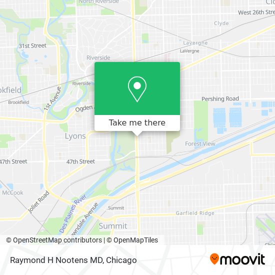 Raymond H Nootens MD map