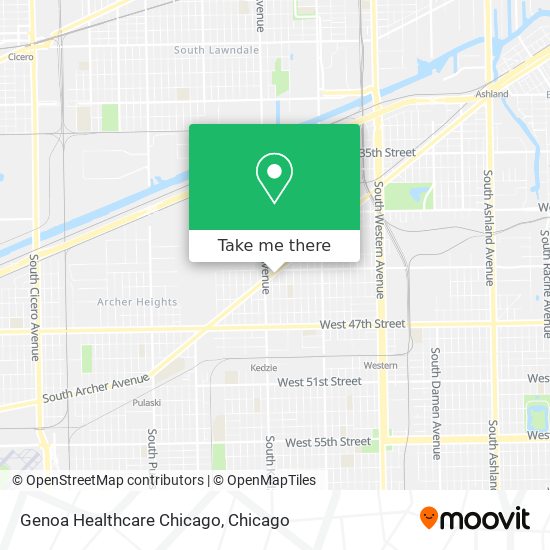 Genoa Healthcare Chicago map