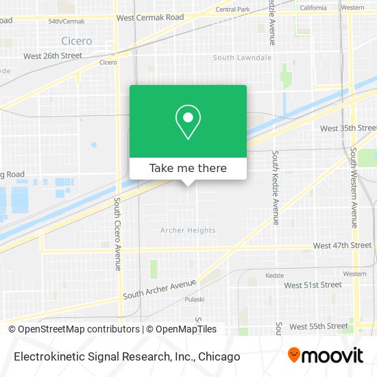 Electrokinetic Signal Research, Inc. map