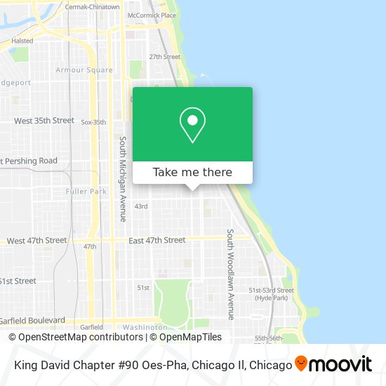 Mapa de King David Chapter #90 Oes-Pha, Chicago Il