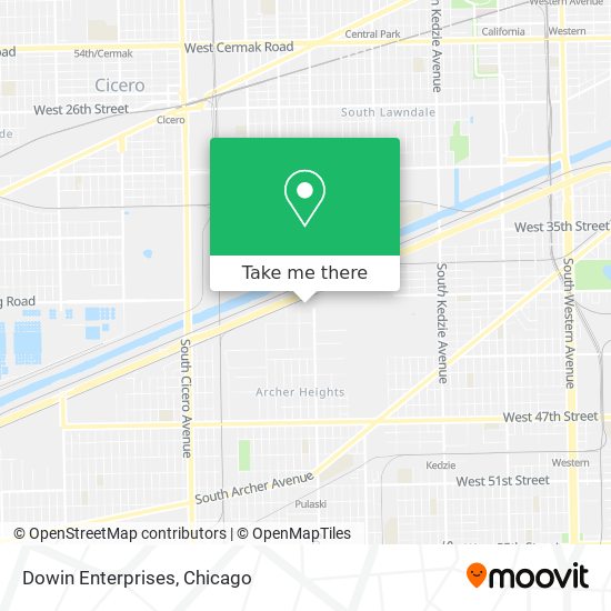 Dowin Enterprises map