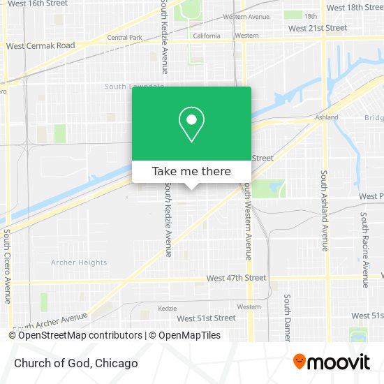 Church of God map