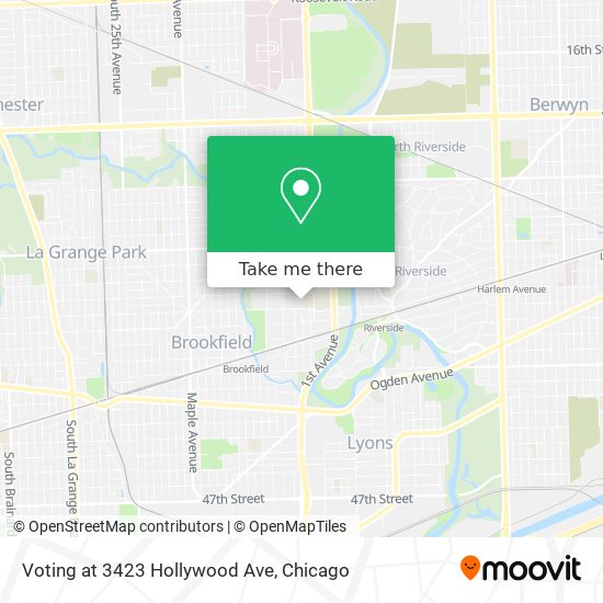 Mapa de Voting at 3423 Hollywood Ave