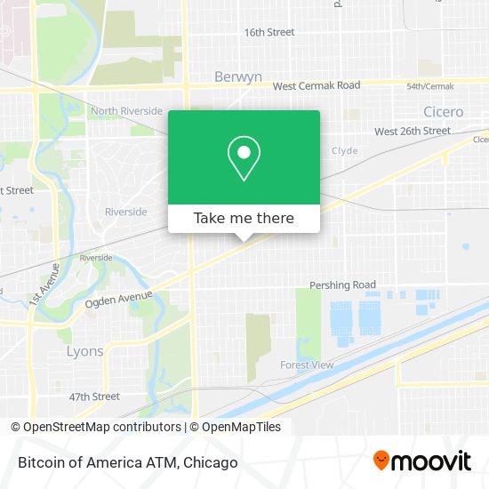 Bitcoin of America ATM map