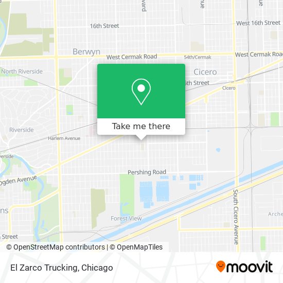 El Zarco Trucking map